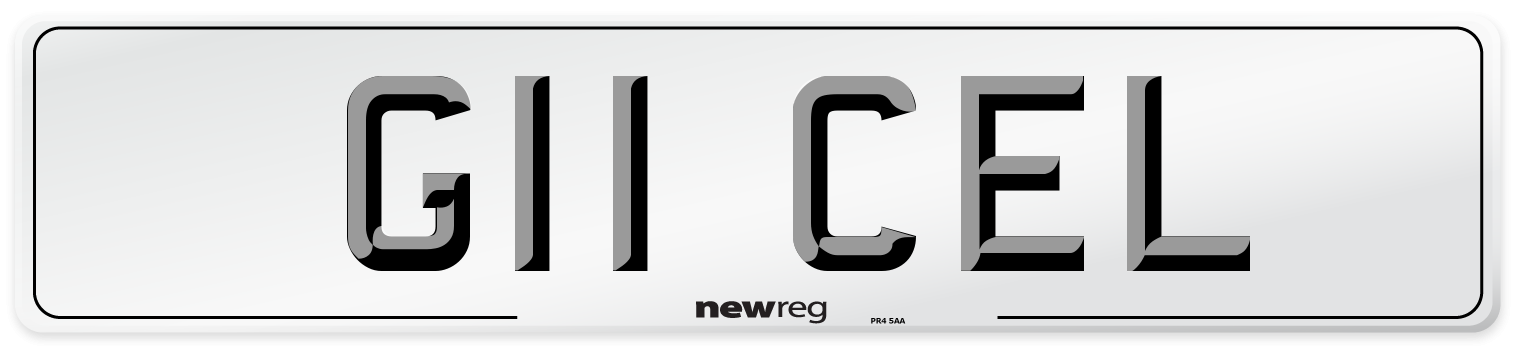 G11 CEL Number Plate from New Reg